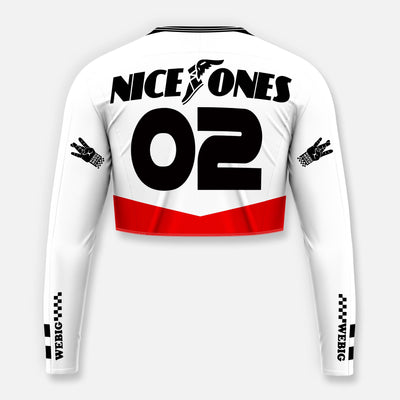 NICE ONES WOMENS CROP JERSEY NAME & NUMBER PRINTING