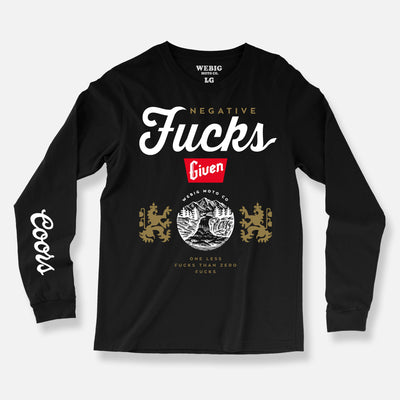 NEGATIVE FUCKS LONG SLEEVE TEE