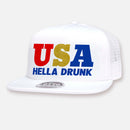 USA DRINKING TEAM FLAT BILL TRUCKER HAT