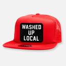 WASHED UP LOCAL FLAT BILL PATCH HAT