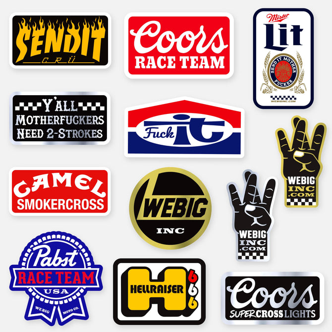WEBIG STICKERS 12-PACK